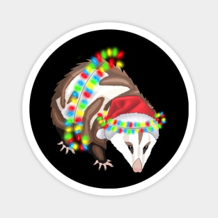 Christmas Opossum Magnet